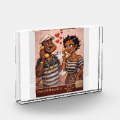 Urban Royalty Love – Afrocentric Power Couple Art Fotoblokken (Links)