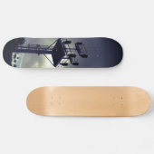 Urban Rustic Cityscape Riding Rails Skateboard (Horizontaal)