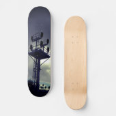 Urban Rustic Cityscape Riding Rails Skateboard (Voorkant)