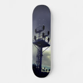 Urban Rustic Cityscape Riding Rails Skateboard (Voorkant)
