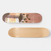 Urban Rustic Cityscape Riding Rails Two Skateboard (Horizontaal)