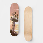Urban Rustic Cityscape Riding Rails Two Skateboard (Voorkant)