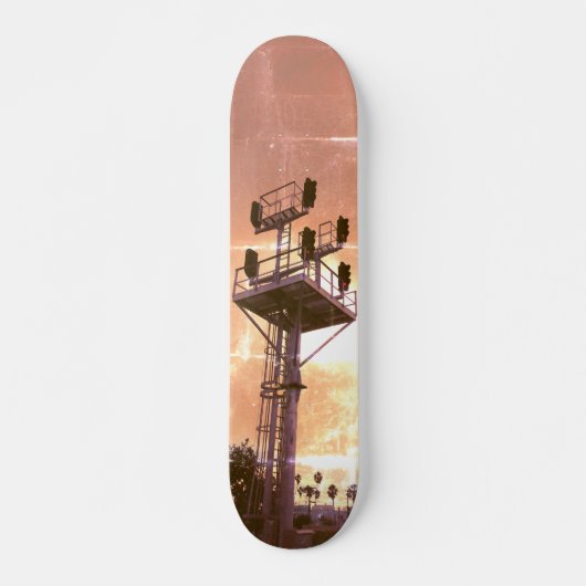 Urban Rustic Cityscape Riding Rails Two Skateboard (Voorkant)