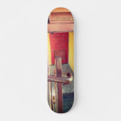 Urban Rustic Cityscape Secret Keeper Skateboard (Voorkant)