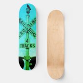 Urban Rustic Cityscape Waiting Skateboard (Voorkant)
