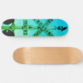 Urban Rustic Cityscape Waiting Skateboard (Horizontaal)