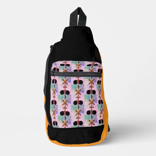 Urban Rustic Cityscape Watching Print Cut Sew Bag Sling Bag (Voorkant)