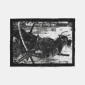 Urban Samurai Warrior Grunge Japanese Streetwear Fleece Deken (Voorkant (Horizontaal))