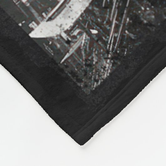 Urban Samurai Warrior Grunge Japanese Streetwear Fleece Deken (Hoek)