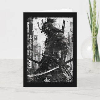 Urban Samurai Warrior Grunge Japanese Streetwear Kaart