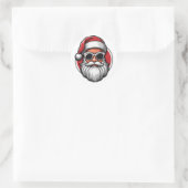 Urban Santa 7 Ronde Sticker (Tas)