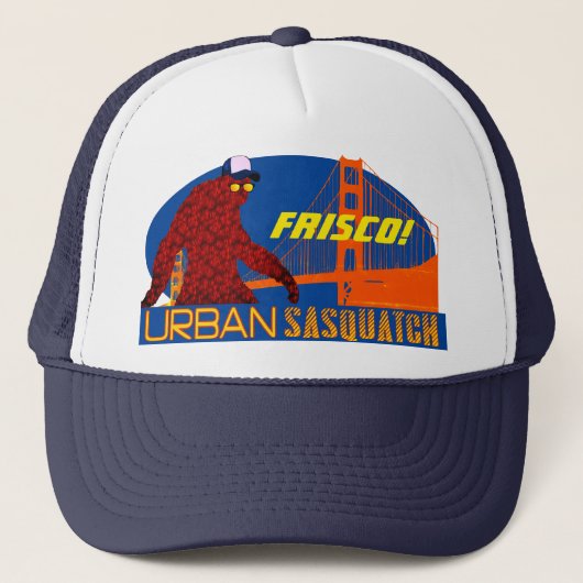 Urban Sasquatch - San Francisco - FRISCO! Trucker Pet (Voorkant)