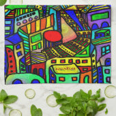 Urban Scene Kitchen Towel Theedoek (Gevouwen)