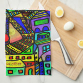 Urban Scene Kitchen Towel Theedoek (Quarter Fold)