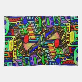 Urban Scene Kitchen Towel Theedoek