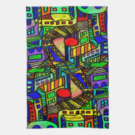 Urban Scene Kitchen Towel Theedoek
