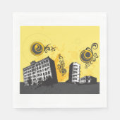 Urban Scene Paper Napkins Servet (Voorkant)