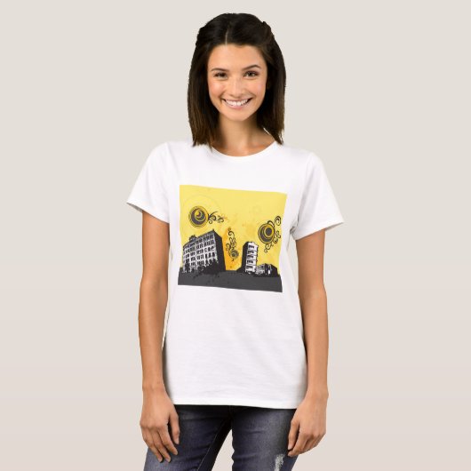 Urban Scene Vrouwen T-shirt (Voorkant volledig)