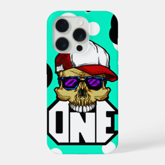Urban Schedel Pop Art Illustratie iPhone 15 Pro Case