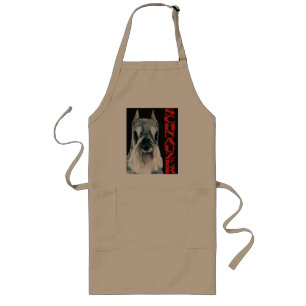Urban Schnauzer Dog Design Lang Schort