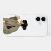 Urban Sip – geïllustreerde dunne iPhone-hoes iPhone 16 Hoesje (Achterkant horizontaal)