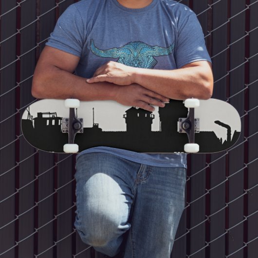 Urban Skateboard - Bold Zwart & Wit Kunst (Buiten 3)