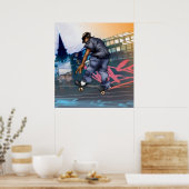 Urban Skateboarder Poster (Keuken)