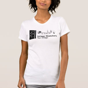 Urban Sketchers San Diego logo t-shirt