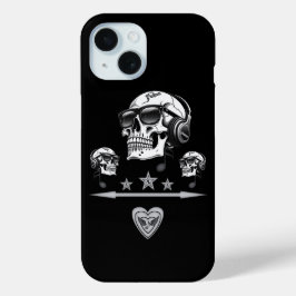 Urban Skull Hoofdtelefoon iPhone 15 Hoesje