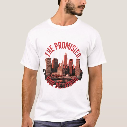 Urban Skyline grafisch T-shirt (Voorkant)