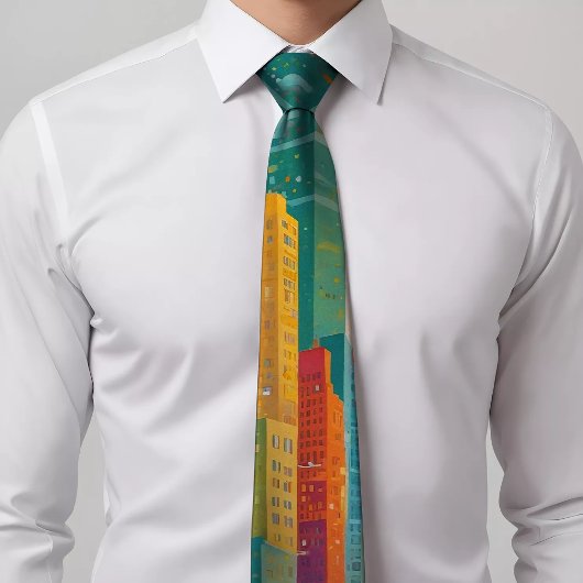 Urban Skyscraper Stropdas