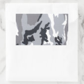 Urban/Snow Camo Rechthoekige Sticker (Tas)