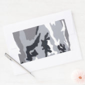Urban/Snow Camo Rechthoekige Sticker (Envelop)