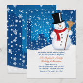 Urban Snowman Uitnodiging (Voorkant / Achterkant)
