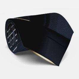 Urban Sophistication - negro carbón, grises y oro Stropdas