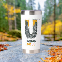 Urban Soul City Waterfles
