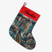 Urban Soul Patterns Kerststok Grote Kerstsok (Voorkant (Hangend))