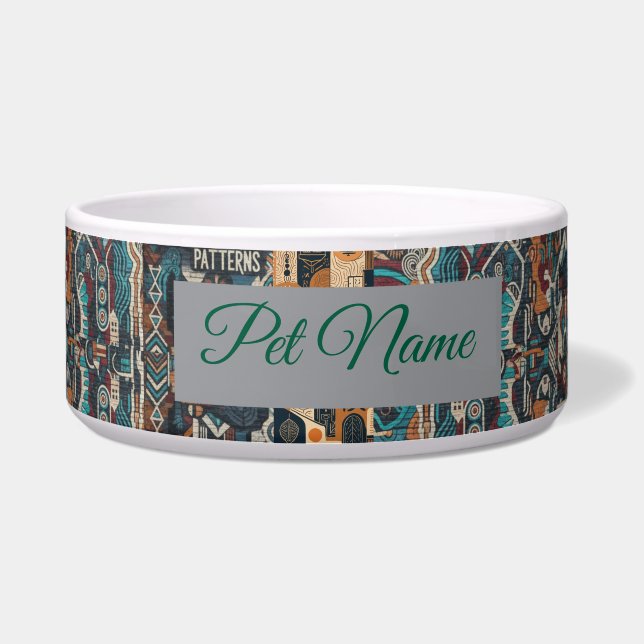 Urban Soul Patterns Pet Voerbakje (Voorkant)