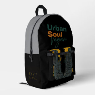 Urban Soul Vegan Gezondheid en Welzijn Bedrukte Rugzak