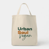 Urban Soul Vegan Minimalist Health and Wellness Tote Bag (Achterkant)