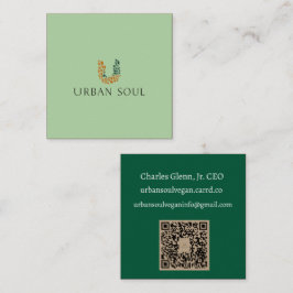 Urban Soul Vegan Vierkante Visitekaartje