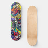 Urban Spirit: Rijd op straat met Graffiti Art Persoonlijk Skateboard (Voorkant)