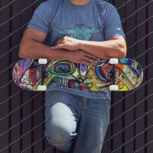Urban Spirit: Rijd op straat met Graffiti Art Persoonlijk Skateboard