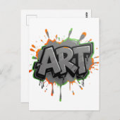 Urban Splash Art Graffiti Pulse Bold Street Expres Briefkaart (Voorkant / Achterkant)