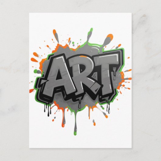 Urban Splash Art Graffiti Pulse Bold Street Expres Briefkaart (Voorkant)