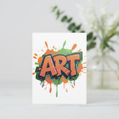 Urban Splash Art Graffiti Pulse Bold Street Expres Briefkaart (Staand voorkant)
