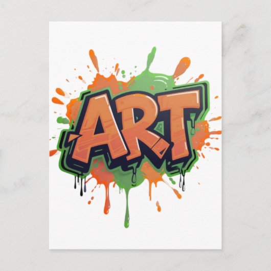 Urban Splash Art Graffiti Pulse Bold Street Expres Briefkaart (Voorkant)