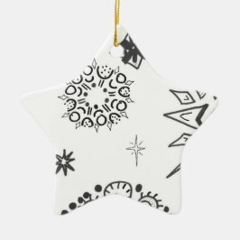 urban star 4 | MERRY CHRISTMAS | m3galleryStudio Keramisch Ornament