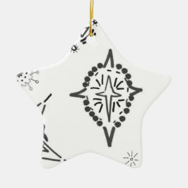 urban star 8 | MERRY CHRISTMAS | m3galleryStudio Keramisch Ornament