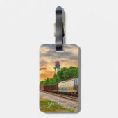 Urban Steam Punk Sunset Bagagelabel (Achterkant verticaal)